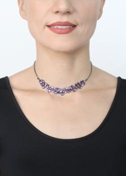 Purple - Water Cascade necklace - Konplott